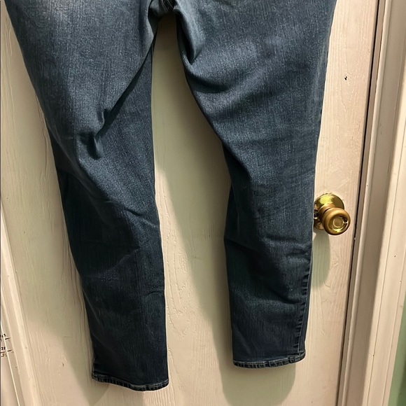 Est 1946 Blue Straight Leg Jeans with Faded Denim Look - Picture 4 of 8